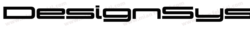 DesignSystemDW05 900R Regular字体转换